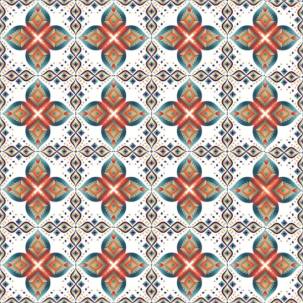 etnik çiçek seamless modeli