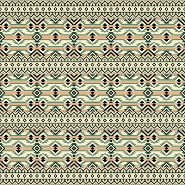 Vektör soyut etnik el kusursuz desen çizdi