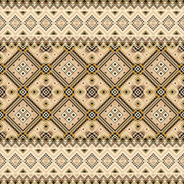 Geometrik şekilli kusursuz desen, vektör illüstrasyonu