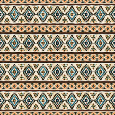 Kusursuz bir etnik geçmişi var. Soyut şablon. kumaş tasarımı