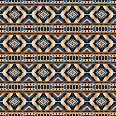 Geometrik Aztek deseni. Kusursuz desen. vektör arkaplanı