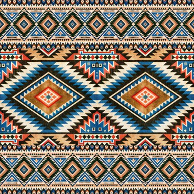 Soyut geometrik süsün kusursuz deseni. aztec arkaplanı.