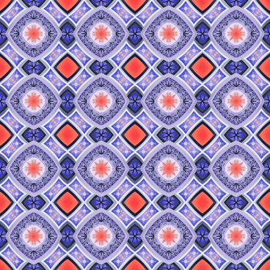 soyut etnik geometrik dikişsiz model arka planı