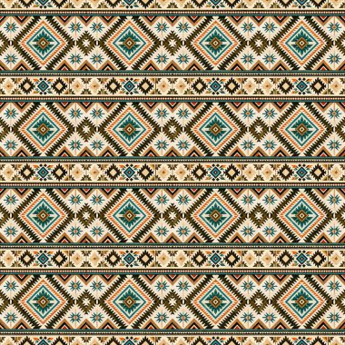 Geometrik şekilli kusursuz desen vektör çizimi