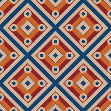 geometrik öğelerle Dikişsiz soyut desen