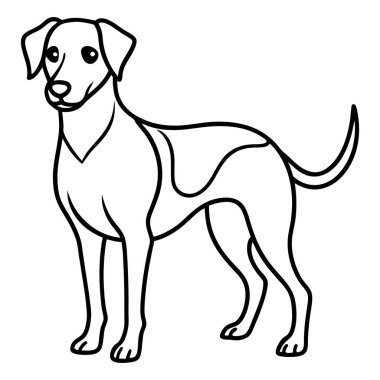 El Çizimi Köpek Çizgisi Hayvan Temalı Projeler için Sanat Tasarımı