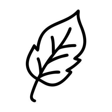 siyah ve beyaz yaprak minimum vektör çizgisi sanat tasarımı