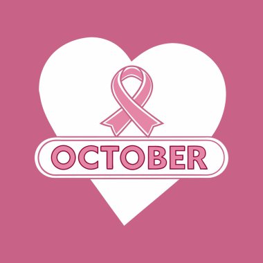 Göğüs kanseri farkındalığı için bu Ekim ayında güçlü bir pembe kurdele ve umut ve toplum desteği mesajı ile birleşin..