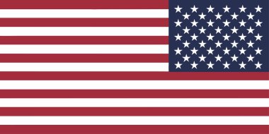 Vurucu Amerikan bayrağı gururla sallanıyor, 4 Temmuz kutlamaları ve vatanseverlik olayları için özgürlük ve bağımsızlığı simgeliyor.