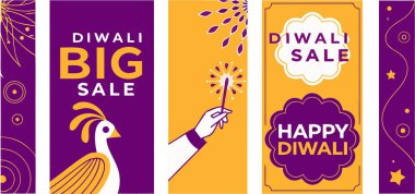 Diwali 'yi canlı satış afişleriyle kutlayın, neşeli tasarımlarla neşe saçın ve bu Diwali' yi inanılmaz indirimlerle ekstra özel yapın.