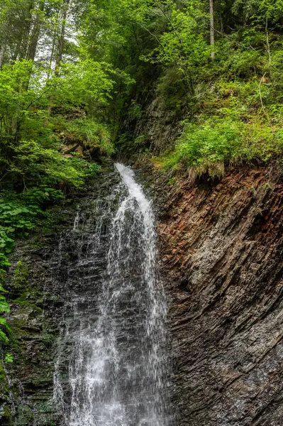 Ukrayna Karpatları 'nda Zhenetsky Huk Şelalesi