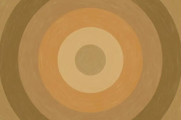Dokulu Fırça darbesi efektiyle Dünya Tonlarında Minimalist Konsantrik Çemberler