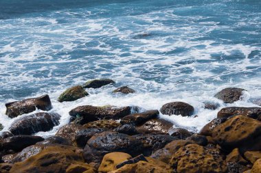 Deniz kıyısının güzel manzarası