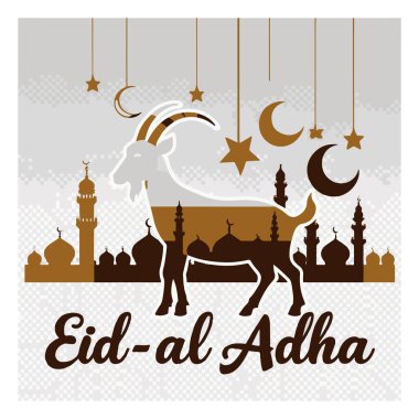 Keçi ve camilerle Kurban Resimleri