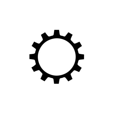 Dişliler beyaz arkaplanda izole edilmiş, bir dişli mekanizması çizimi