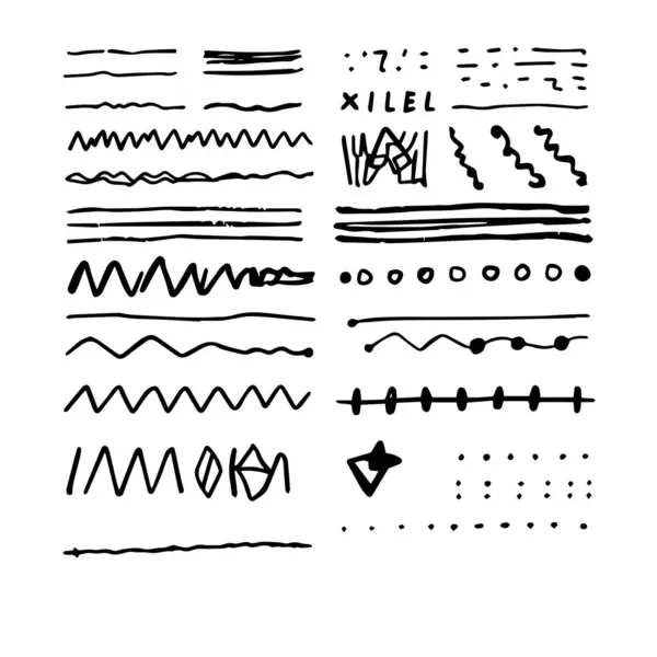 El çizimi çizgi ve nokta ayırıcı tasarım için ayarlandı