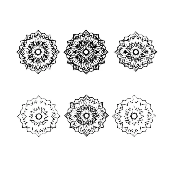 Zarif siyah-beyaz çiçekli kumaş tasarım elementi
