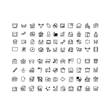 Haritalar ve navigasyon uygulamaları için konum noktası simgeleri koleksiyonu