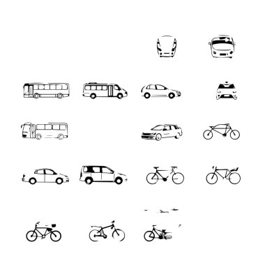 Tekerlek ve Tekerlek Tekerleği Tekerlek Tekerleği Tek Renkli Çizimi Ayrıntılı