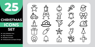 Noel Simgeleri Şenlik Sembolleri ve Dekorasyonlarla Ayarlandı.