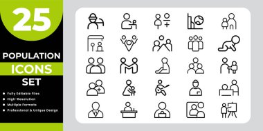 Nüfus Simgeleri İnsanlarla ve Sosyal Konseptlerle Belirlendi.