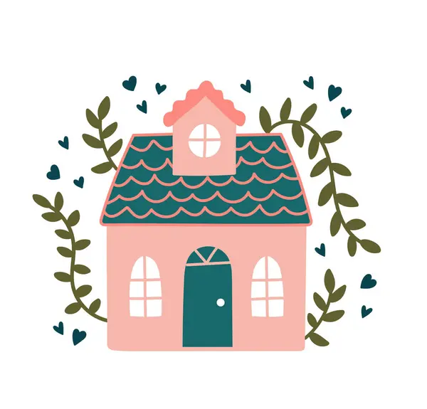 Basit ve renkli bir şekilde çizilmiş şirin ev ve binalar koleksiyonu. Kitaplar, eğitim malzemeleri, kartlar, posterler, gönderiler, simgeler ve semboller için ideal.