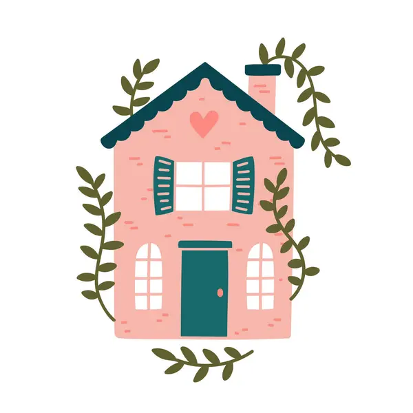 Basit ve renkli bir şekilde çizilmiş şirin ev ve binalar koleksiyonu. Kitaplar, eğitim malzemeleri, kartlar, posterler, gönderiler, simgeler ve semboller için ideal.