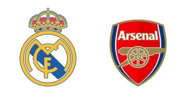 Real Madrid ve Arsenal FC Resmi Logoları - Sadece Editör Kullanımı