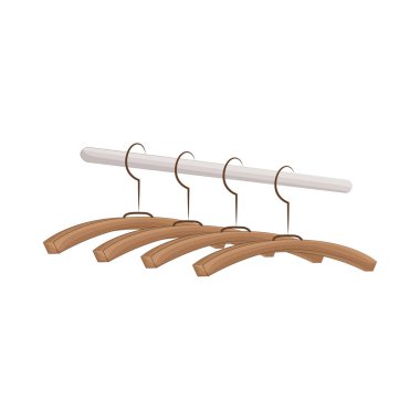 Parlak ve sağlam ahşap askılar. Bu askılar yüksek kaliteli ahşaptan yapılmış, dayanıklılık ve zarif bir his sunuyor..