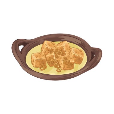 Opor hindistan cevizi sütü ve baharat karışımında kaynatılır. Sarı renk, körinin sıcak rengini ve toprağın tadını veren zerdeçal renginden gelir..