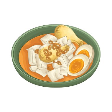 Opor hindistan cevizi sütü ve baharat karışımında kaynatılır. Sarı renk, körinin sıcak rengini ve toprağın tadını veren zerdeçal renginden gelir..