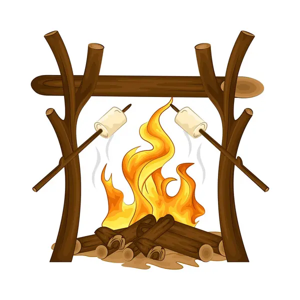 Alev alev yanan bir kamp ateşinde lokum kızartıyorlar. Parıldıyorlar. Ateş çatırdadı ve kükredi, turuncu ve sarı alevler yukarı doğru dans ediyordu. Tahta şiddetle yanarken havaya kıvılcımlar saçılıyor..