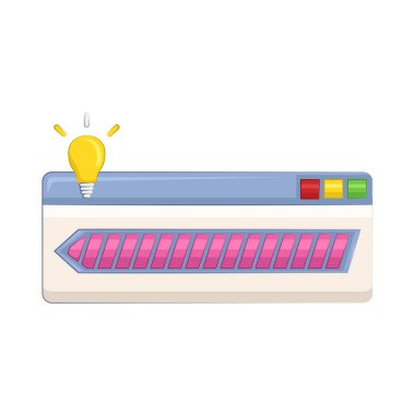 Bir süreç veya görevin devam ettiğini işaret etmek için dijital arayüzlerde kullanılan bir yükleme göstergesi. Bu gösterge kullanıcıya sistemin çalıştığını ve bir süre beklemeleri gerektiğini bildiren geri bildirim sağlar.