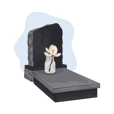 Bu mezar taşı, dayanıklı taştan yapılmış mezarlığın huzurlu atmosferinin ortasında duruyor. Yüzeyi pürüzsüz ve parlaktır, merhumun anısına özenle oyulmuş anıtlarla..