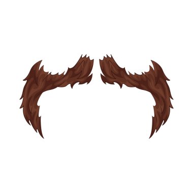 Zarif kahverengi bıyık ustalıkla şekillendirilmiş, zengin kestane rengi sıcak ve zarif bir izlenim veriyor..