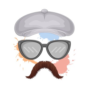 Zarif kahverengi bıyık ustalıkla şekillendirilmiş, zengin kestane rengi sıcak ve zarif bir izlenim veriyor..