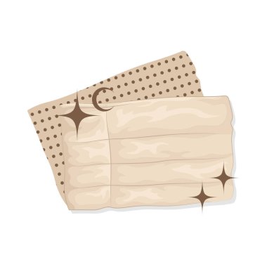 Düz yüzeyi olan liften yapılmış estetik yırtık kağıt. Bu kağıt eskimiş ve kahverengimsi görünüyor ama güzelliğini değiştirmiyor..