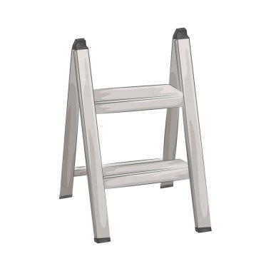 Merdiven, eşit aralıklarla yatay basamaklarla birbirine bağlı iki uzun dikey bacaktan oluşan taşınabilir bir yapıdır. Merdiven güvenli bir yüzeyde duruyor. Her basamak, kullanıcının güvenli bir şekilde yüksek yerlere ulaşmasına olanak sağlıyor..