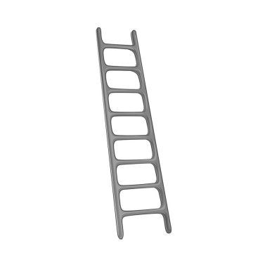 Merdiven, eşit aralıklarla yatay basamaklarla birbirine bağlı iki uzun dikey bacaktan oluşan taşınabilir bir yapıdır. Merdiven güvenli bir yüzeyde duruyor. Her basamak, kullanıcının güvenli bir şekilde yüksek yerlere ulaşmasına olanak sağlıyor..