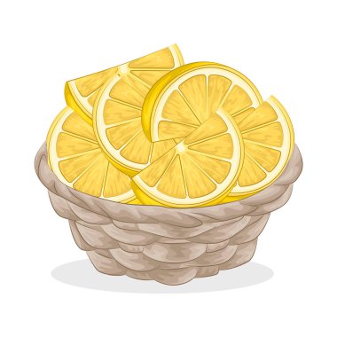 Limon dilimleri taze, ekşi bir tat ile sarı renktedir. Pürüzsüz, parlak derileri parlak sarı bir tonla parlıyor. Olgunluklarını ve tazeliklerini gösteriyor..