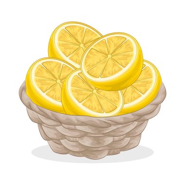 Limon dilimleri taze, ekşi bir tat ile sarı renktedir. Pürüzsüz, parlak derileri parlak sarı bir tonla parlıyor. Olgunluklarını ve tazeliklerini gösteriyor..