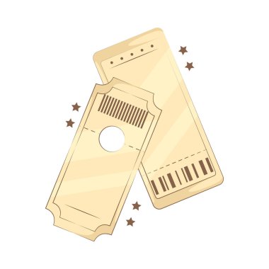 Sinema biletleri sinemadaki film gösterimine girmek içindir. Filmin adı, tarihi ve saati gibi önemli detayları içerir..