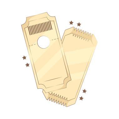 Sinema biletleri sinemadaki film gösterimine girmek içindir. Filmin adı, tarihi ve saati gibi önemli detayları içerir..