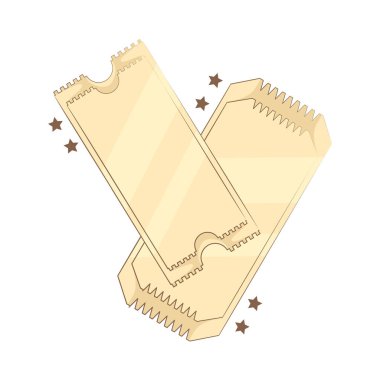 Sinema biletleri sinemadaki film gösterimine girmek içindir. Filmin adı, tarihi ve saati gibi önemli detayları içerir..