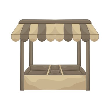 Büfe temiz ve düzenli görünüyor. Alıcıları davet edebilecek bir ortam yaratıyor..