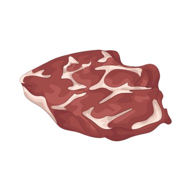 Nemli dokusu ve temiz görünüşüyle taze et. Bu taze et kırmızı renkte..