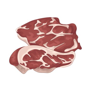 Nemli dokusu ve temiz görünüşüyle taze et. Bu taze et kırmızı renkte..