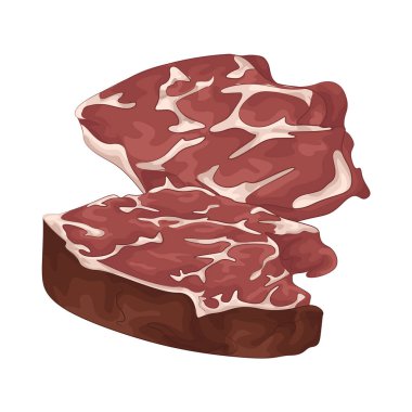 Nemli dokusu ve temiz görünüşüyle taze et. Bu taze et kırmızı renkte..