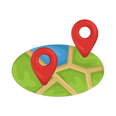 Konum iğneleri belirli bir coğrafi konumu belirlemek için dijital haritalarda kullanılır ve genellikle yön bulma uygulamalarında ve çevrimiçi haritalarda hedefleri, önemli yerleri veya buluşma noktalarını belirlemek için kullanılır..