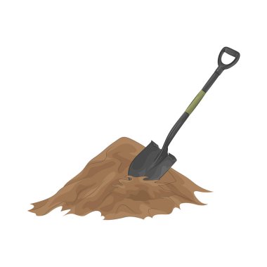 Kazmak ve toprak taşımak için tasarlanmış çok yönlü bir bahçe küreği. Sapında sağlam metal bir bıçak var..